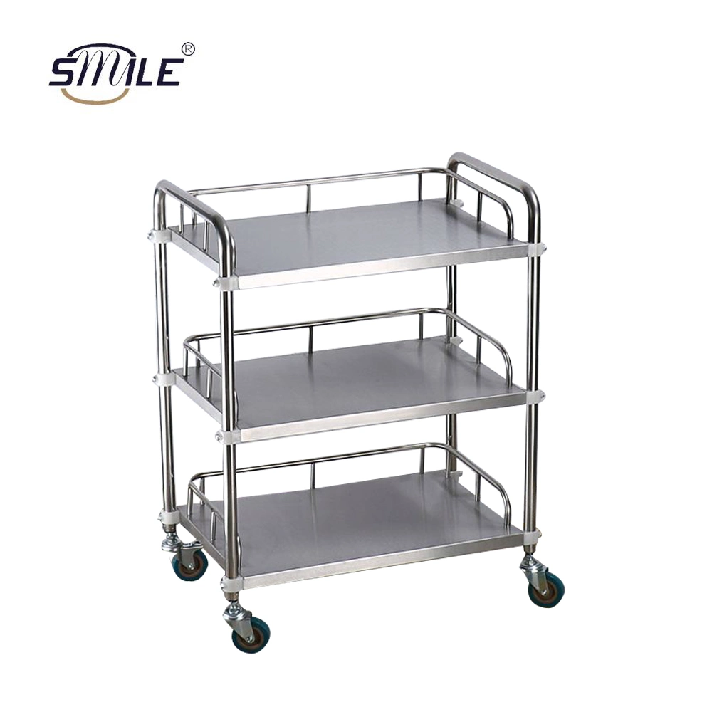 Smile Trolley Carts for Sale Custom Transport Trolley/Tea Cart for Kitchen/Hospital