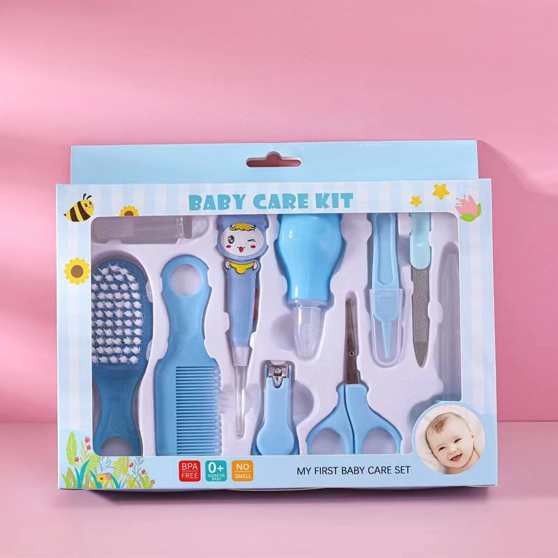 Großhandel/Lieferant Baby Pflege Geschenk-Box Nagel Clippers Ohr Pick Hoch Sicherheit Baby Pflege Kits 10 PCS Set