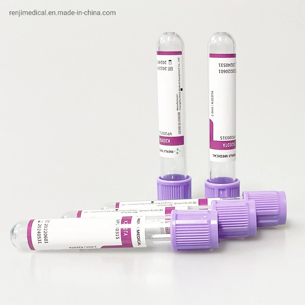 Medical EDTA Disposable Sample Vacuum K3 Blood Collection Tube