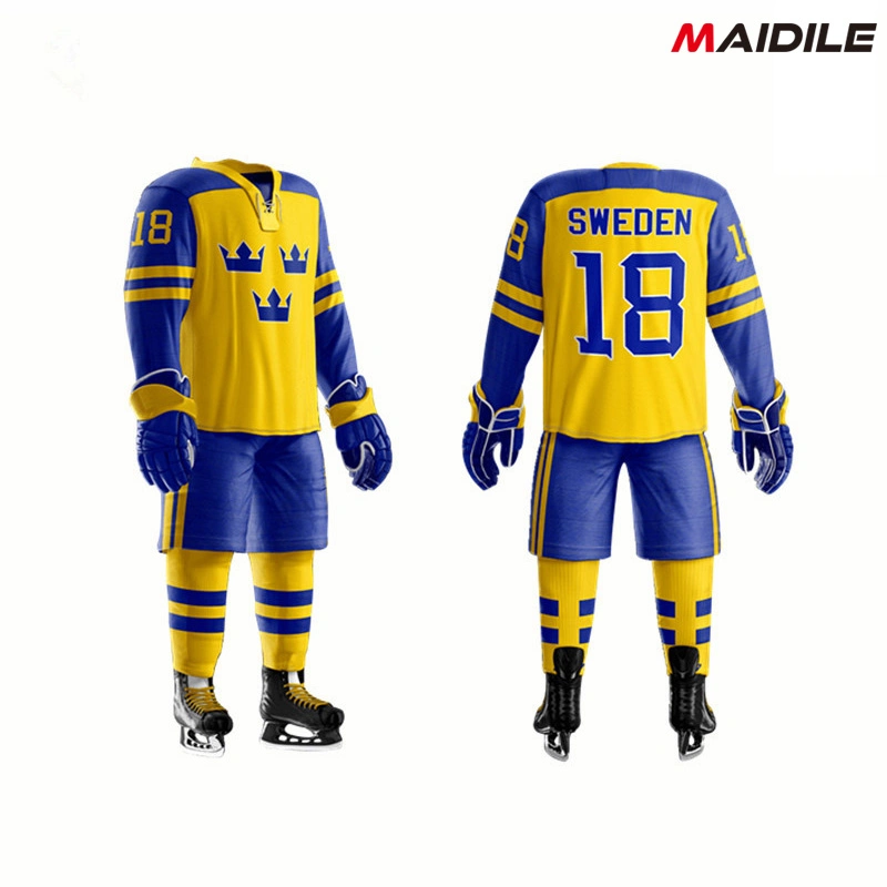 Sublimation Hockey sur glace uniforme personnalisé équipe Nouveau Design Hockey pour hommes Uniforme