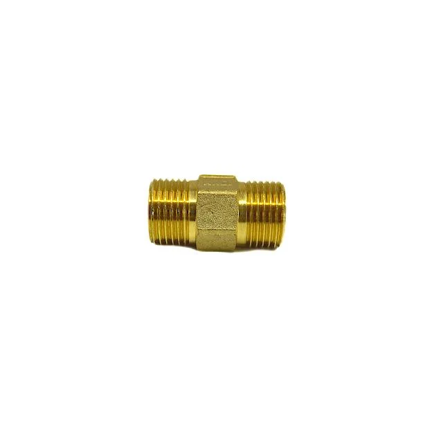 Brass Double Screw Fittings for Plumbing Pipe