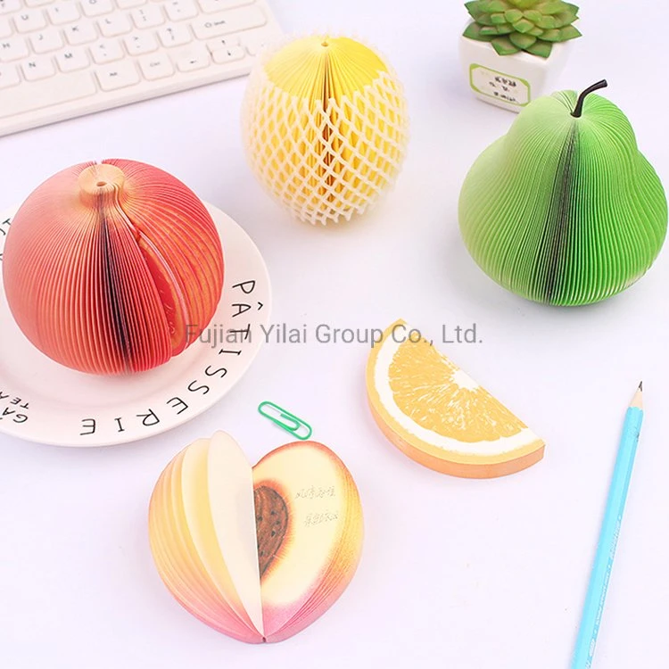 Sticky Notes DIY Fruit Vegetables Memo Pads Kawaii Sticker Post Bookmark Point It Marker Memo Sticker Paper