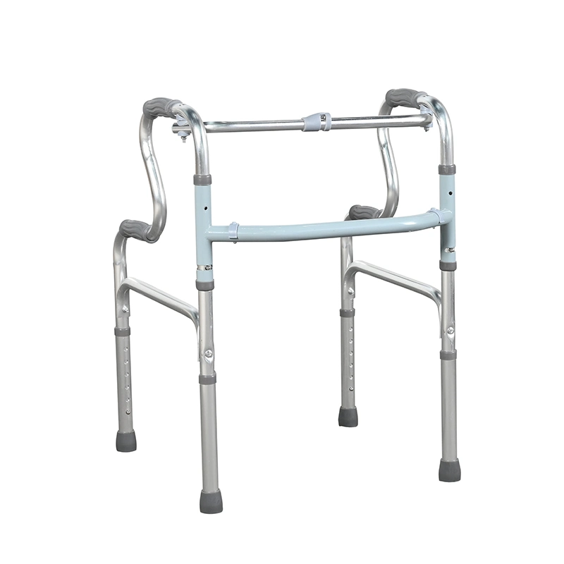 Factory Direct Sale Folding Mobility Walking Frame Walking Aid Walker for Adult