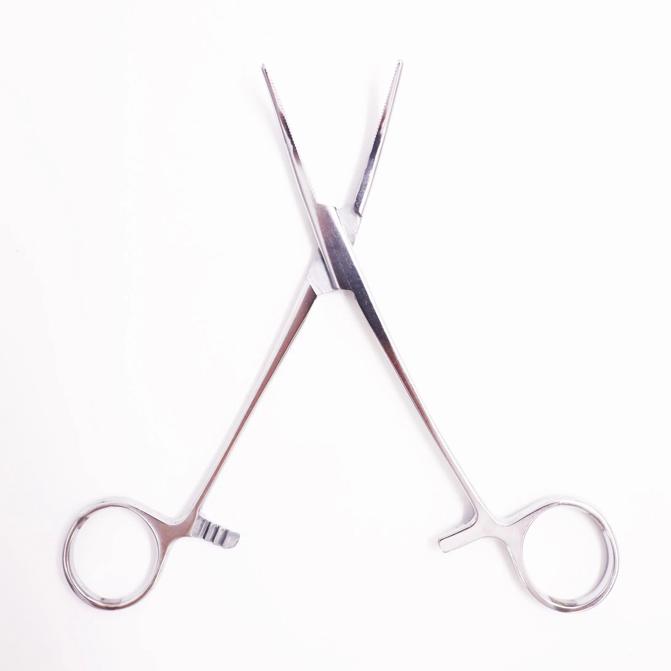 Surgical Medical Operating Device Hemostatic Forceps Plier of Curved Tips