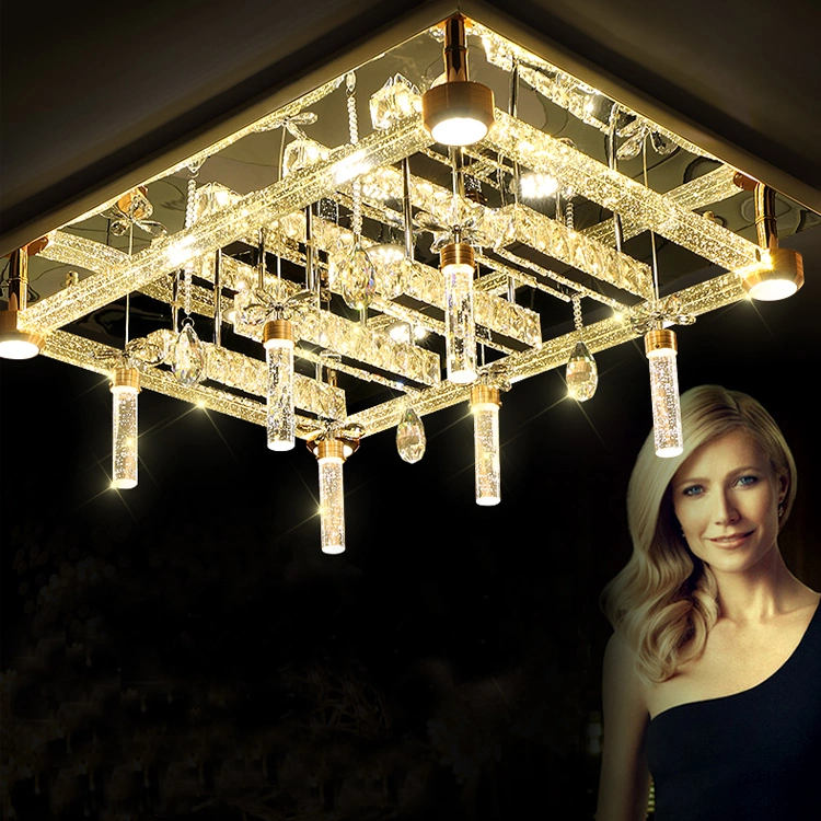 Modern New Design Chandelier Indoor Lighting Decor for House Villa K9 Crystal Chandelier Basic Customization
