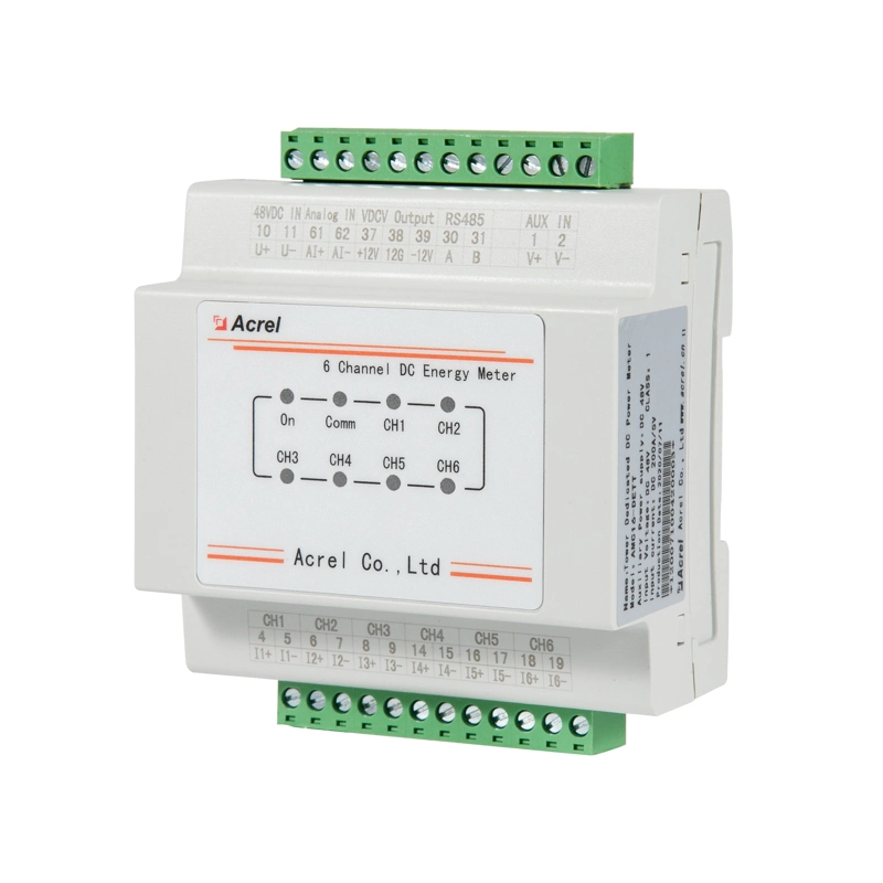 IEC Approval 5g Tower Base 6 Circuit DC Smart Energy Power Meter for China Telecom Amc16-Dett