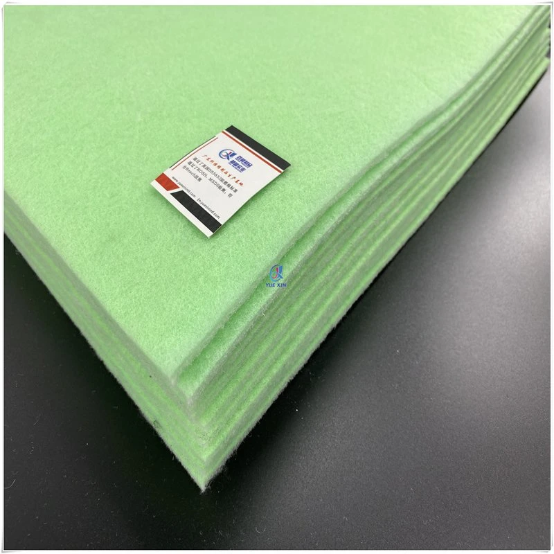 3mm aiguille filtre en feutre de polyester vert &amp; blanc polyester Pad