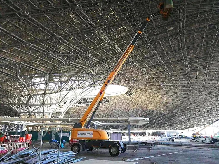 Gtbz32s 32m 32 M Elevadores hidráulicos de mão lança telescópica móvel Plataforma de trabalho aérea