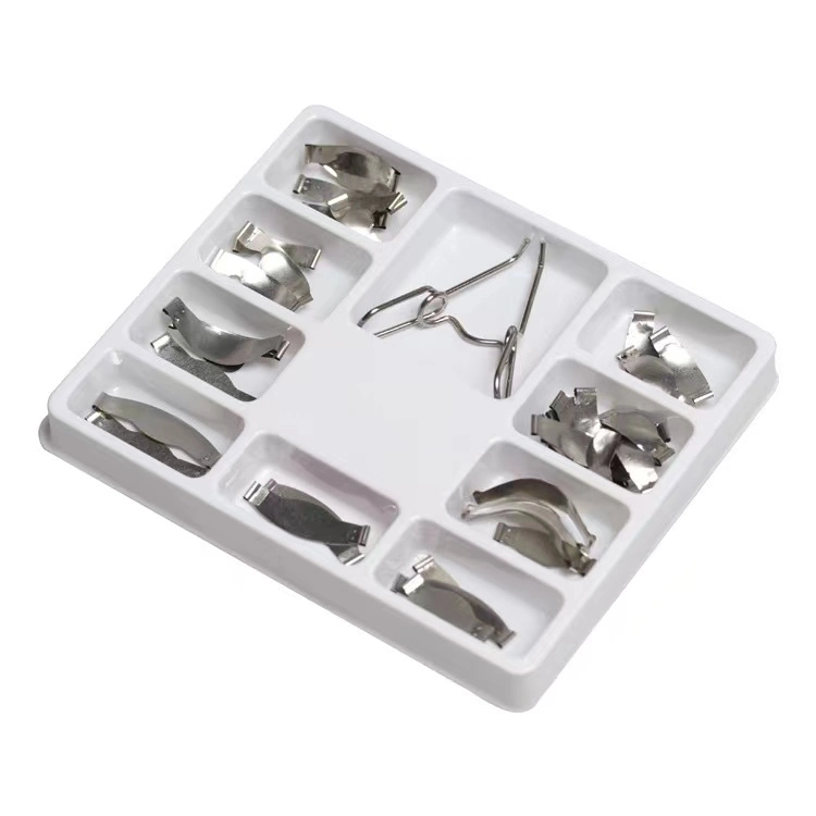 New Dental Supplies Sectional Contoured Metal Matrices Matrix with Springclip