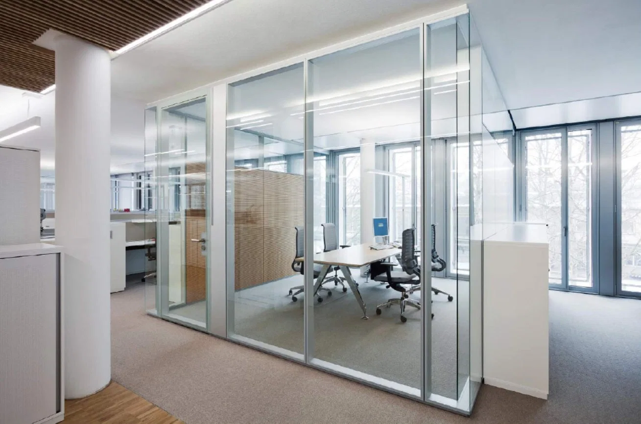 Modern Design Operable Office Pod Movbale Frameless Glass Partition Walls