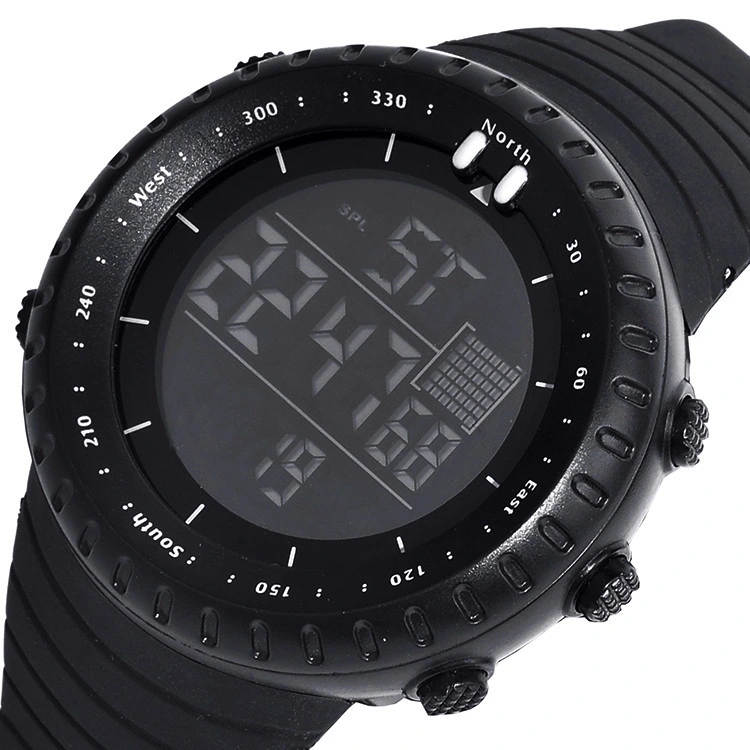 Fashion LED Digital Display Silicone Band Male Sport Watches