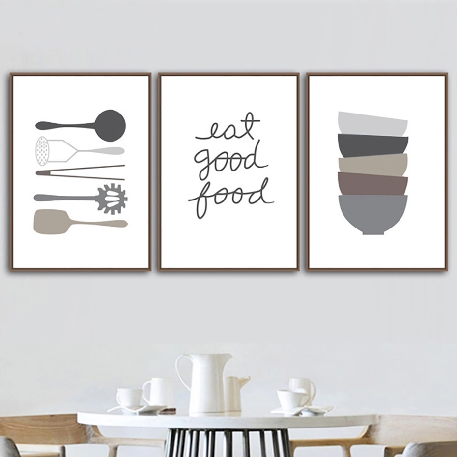 Comer buena comida, afiches y estampas menaje de cocina Decoración de pared ARTE PINTURAS