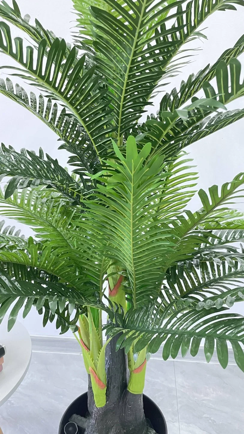 45 Personalización de la hoja de árbol de la planta decorativa imitación artificial Buda verde vientre bien girasol