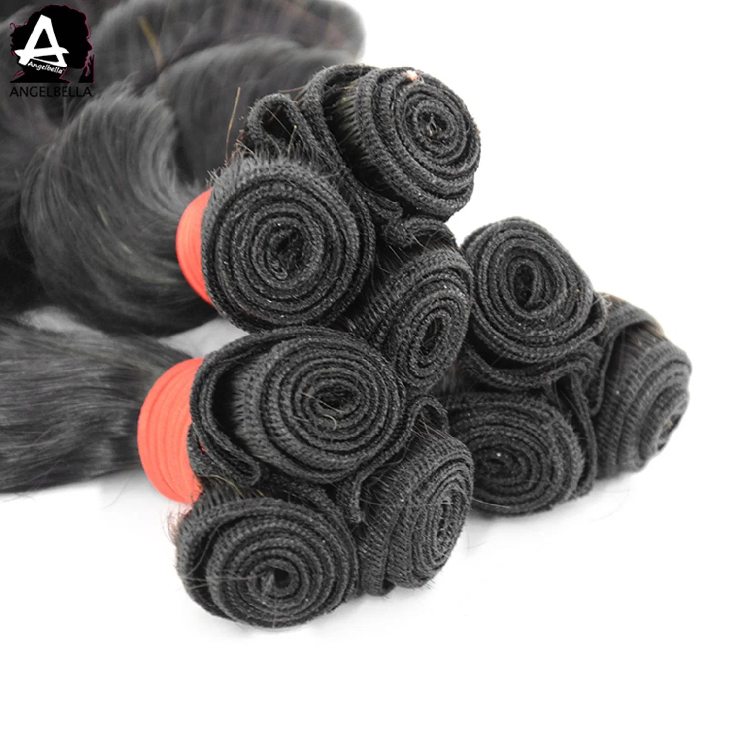 Angelbella Natural Chemical Free Human Hair Remy Peruvian Hair Weft Bundles