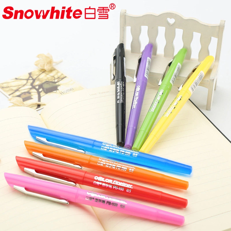 Snowhite canetas de feltro, Ponto Médio material escolar para professores e alunos Fineliner cores sortidas