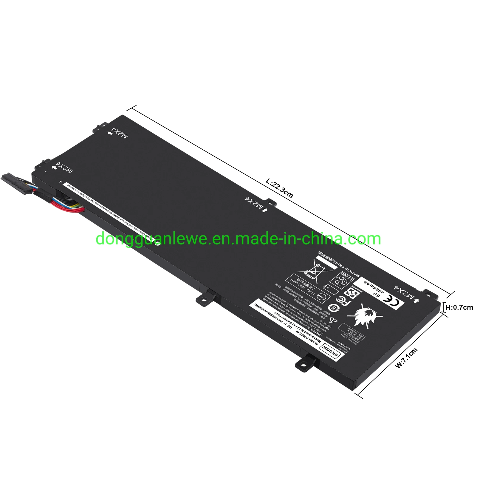 Rrcgw Laptop Battery Compatible with DELL XPS 15 9550 Precision 5510 62mjv M7r96 11.4V 56wh Power Supply Battery Pack