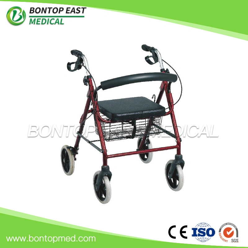 Capacity Disabled Walking Aid High quality/High cost performance  Rollator Aluminum Rollator Walker Adult Walker