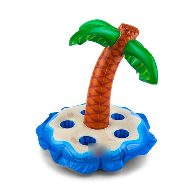 Pool Beach Parties Inflatable Palm Tree Multi Drink Holder