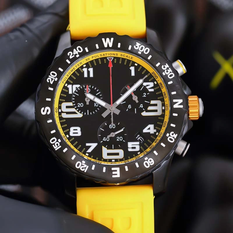 Mens Watch Luxury Endurance PRO Sprots Run Watch AAA Avenger Chronograph 44mm Watches Multiple Colors Rubber Quartz Men Watches Glass Wristwatches Rubber Band