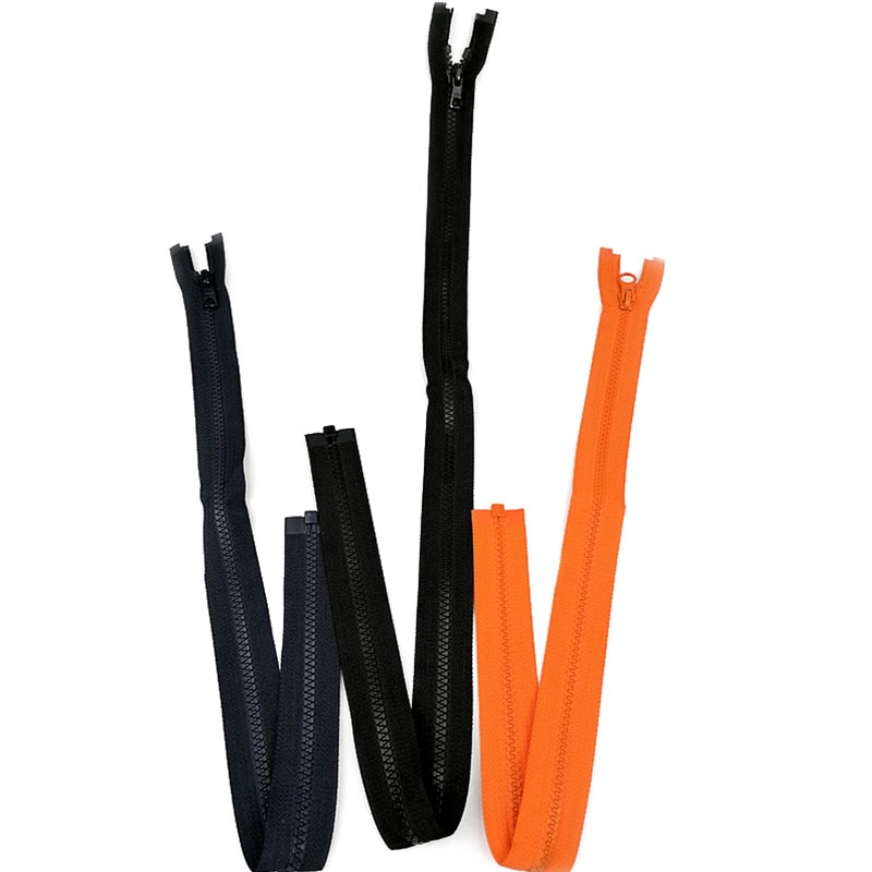 Yellow Puller High quality/High cost performance  OEM Black No. 8 Resin Plastic Teeth Zipper for Sportswear