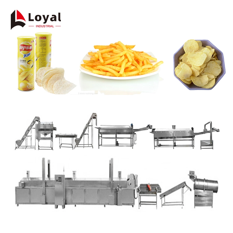 Realiable patatas fritas de la línea de procesamiento de la máquina de Patatas Fritas popular línea de embalaje