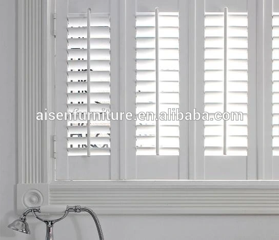 Window Furniture Sun Shade Plastic White Plantation Shutter