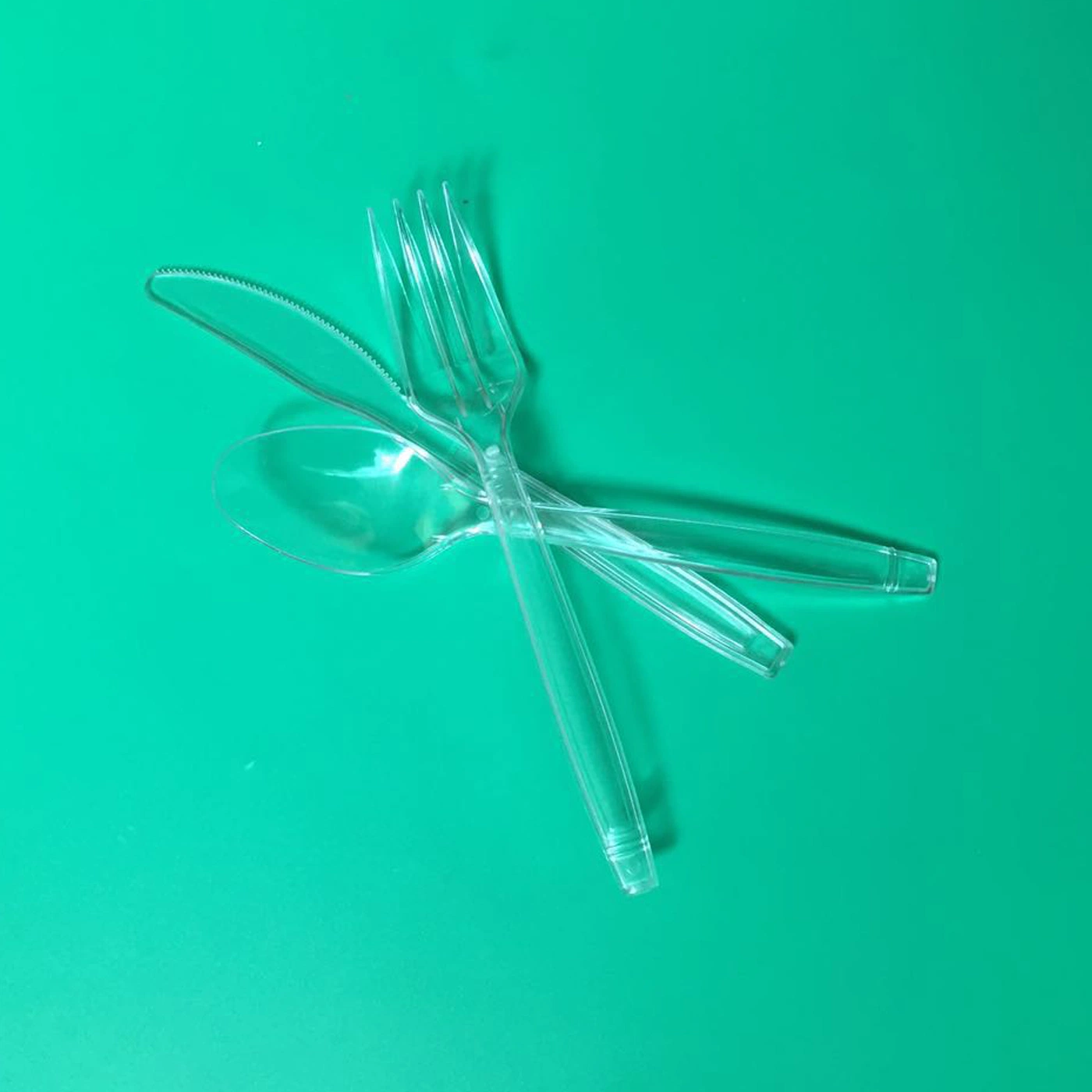 Plastic Disposable PP/PS Cutlery, Fork, Knife and Spoon