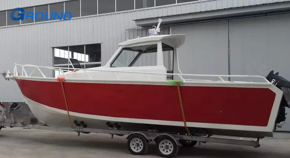 Faixa de sabre o console lateral da cabina e Capota Rígida Barco de Pesca do Mar de alumínio