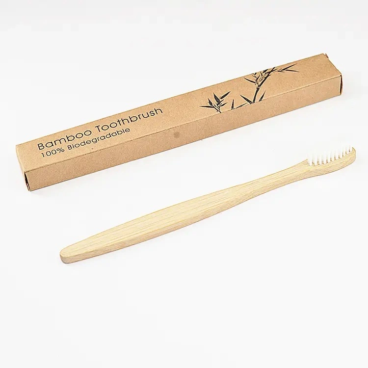 Kids Bamboo Toothbrushes Pack BPA Free Soft Bristles Toothbrush Eco Friendly Natural Bamboo Toothbrush Set Compostable Wooden