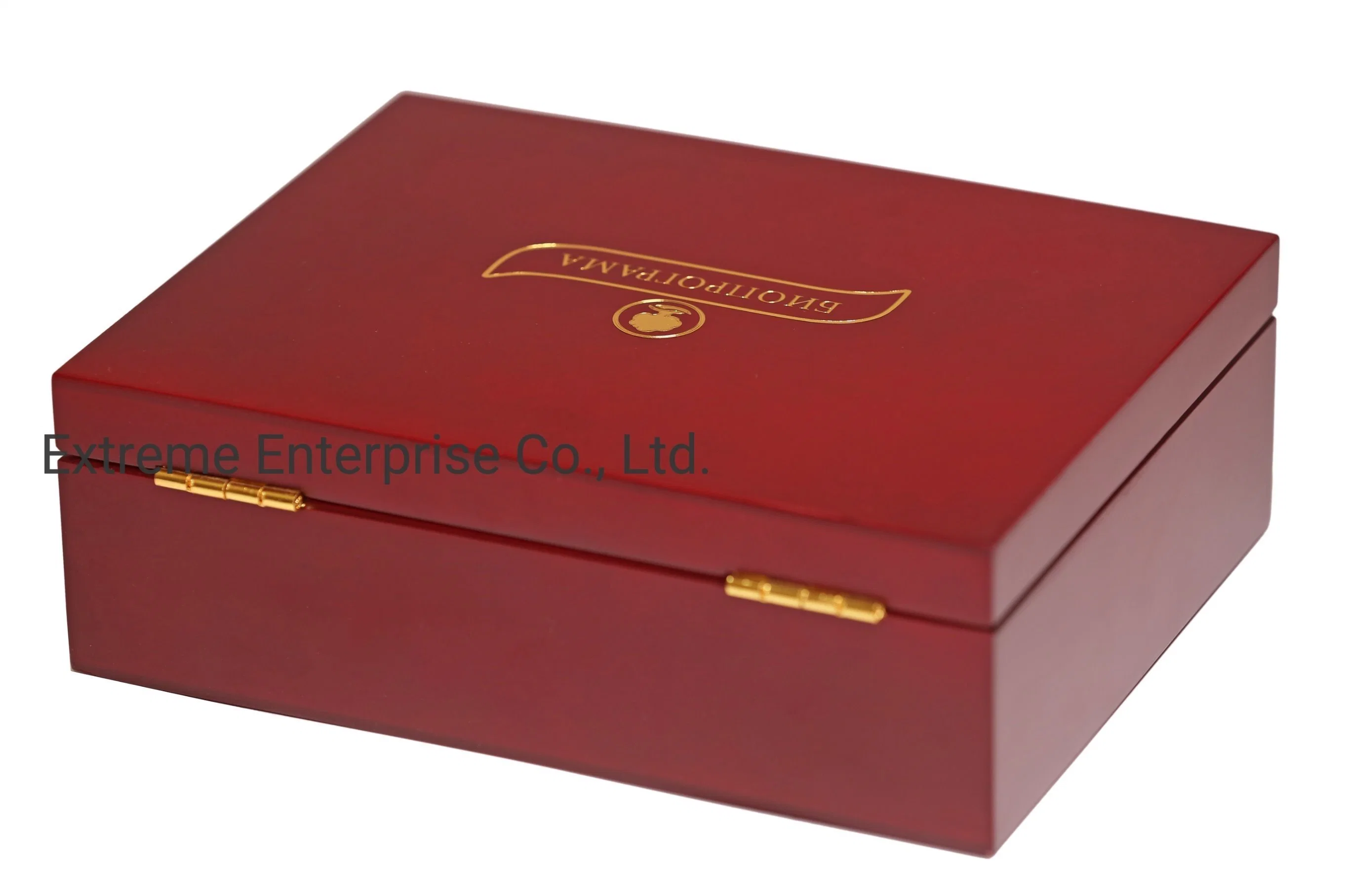 Custom Made Mahogany Wooden Food Packing Box, Wooden Tea Gift Packaging Box