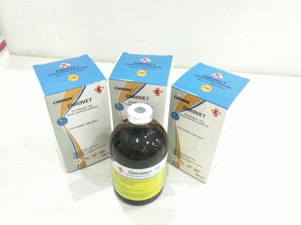 Veterinary Drug Enrofloxacin Injection 10% for Animal