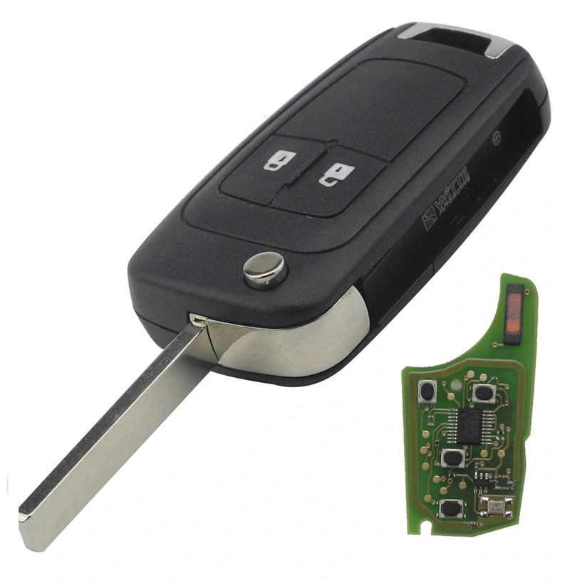 Alarma de coche llave de la caja para Chevrolet Malibu Cruze Aveo Spark Botones Sail 2/3/4/5 433MHz ID46 llave remota con cierre de puertas con chip