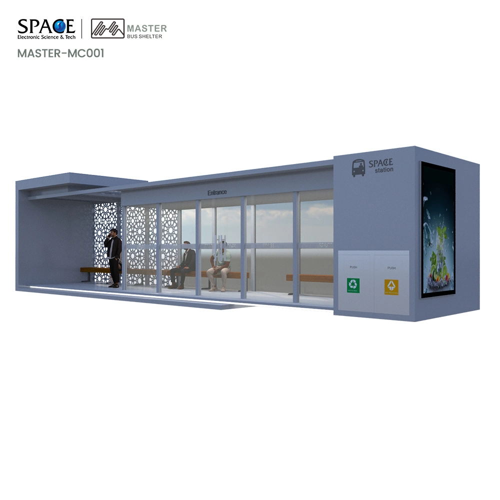 Outdoor Customized Galvanized Sheet Bus Shelter Taxi Stop