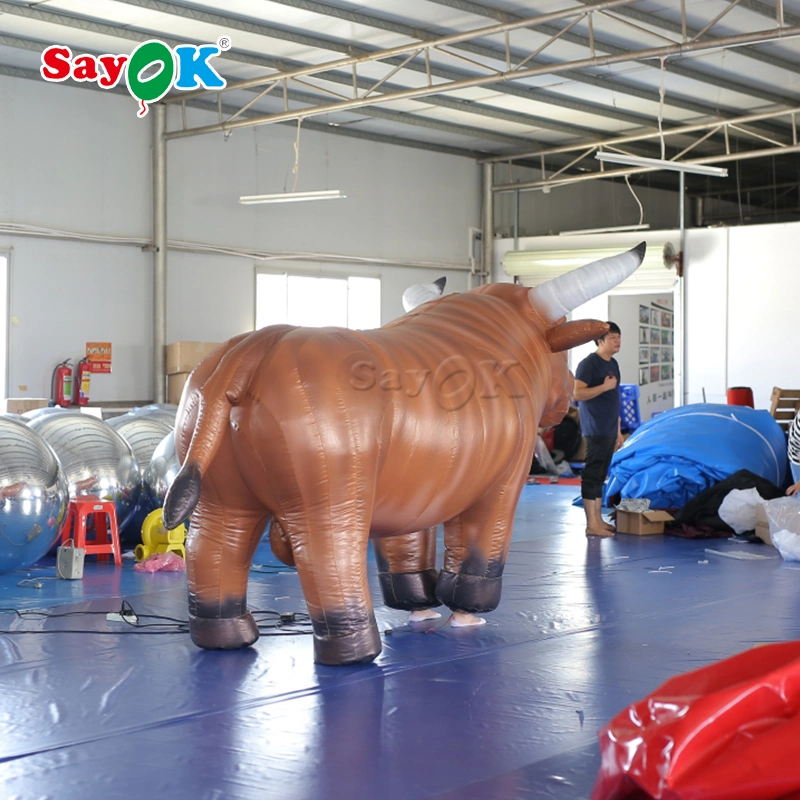 8.2FT Diseño vivo español inflables inflables toros traje de Toro en movimiento para el evento parte Cartoon mascota animal modelo para eventos al aire libre