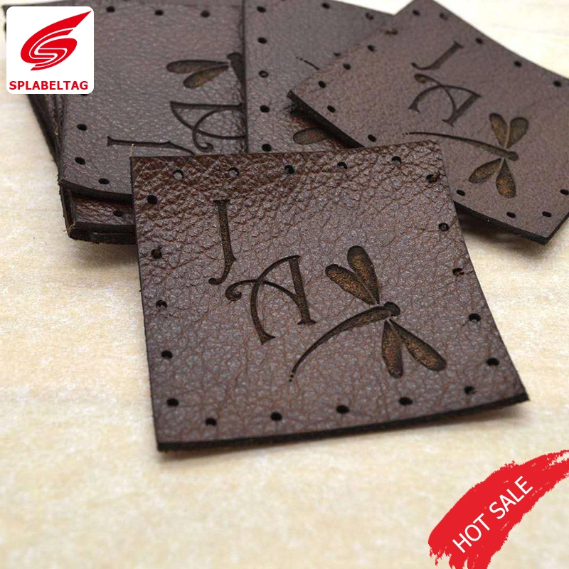 Rectangle Shape Fake Genuies Suede Leather Patch for Jeans Clothing