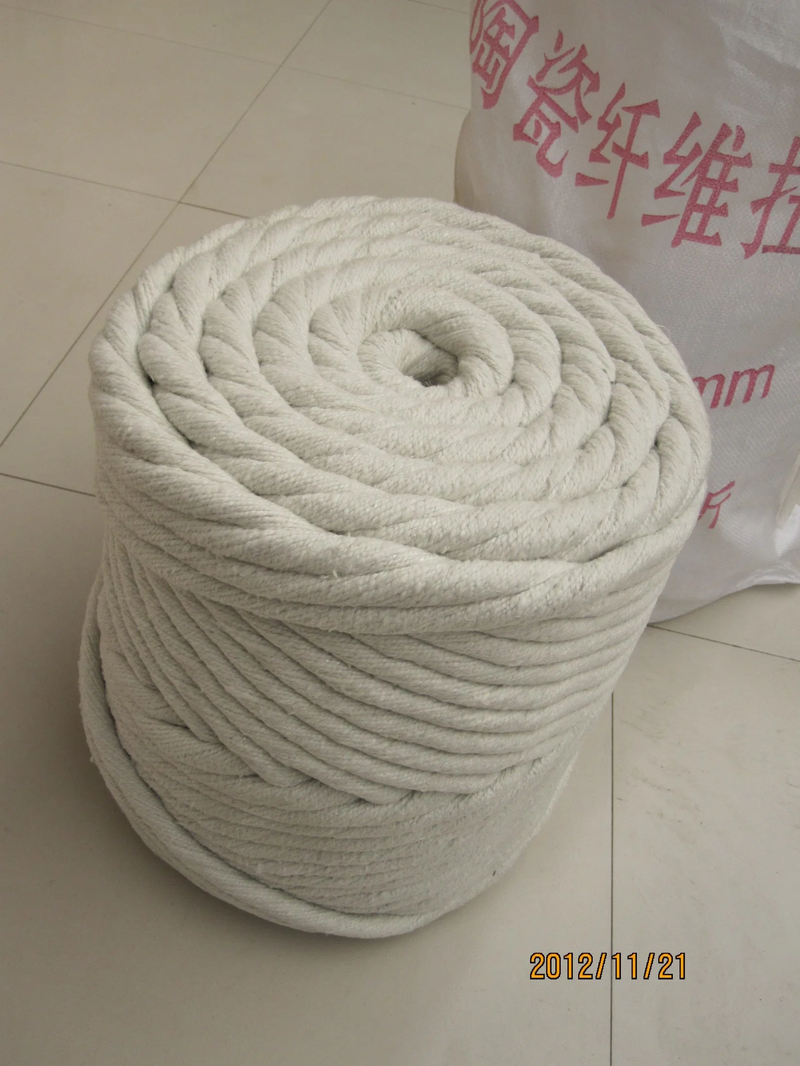 Heat Insulation Stove Glass Sealing Ceramic Fiber Square Braided Rope 15mm