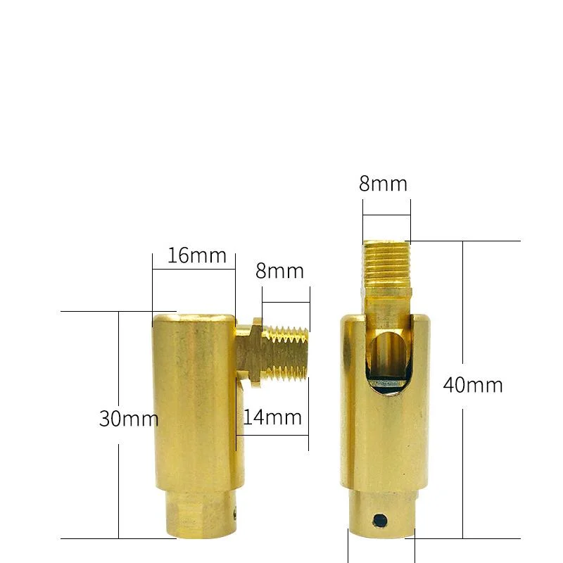 Brass Universal Joint That Can Rotate up and Down 90 Degrees