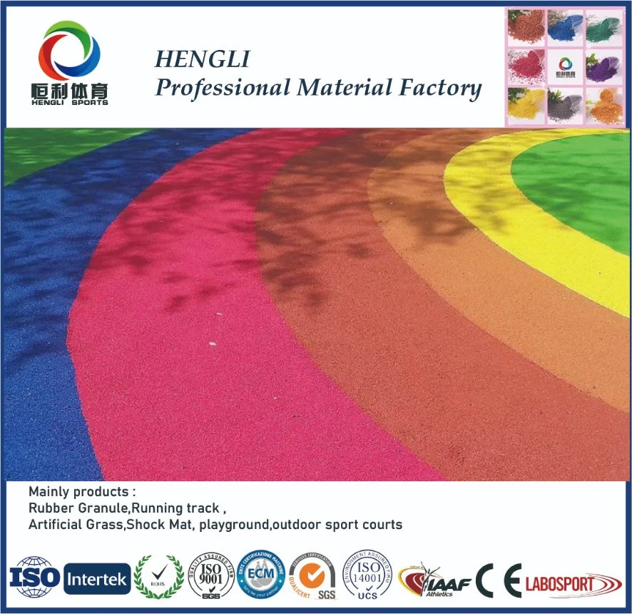 Hengli UV Resistant EPDM Rubber Particles for Various Sports Surfaces