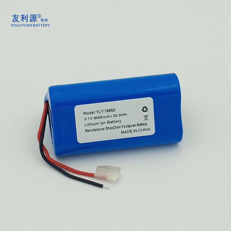 Manufacturer Factory CE RoHS Un38.3 MSDS Lithium Ion Battery Packs 3.7V 9ah 1s3p 33.3wh 18650 Battery for Loudspeaker