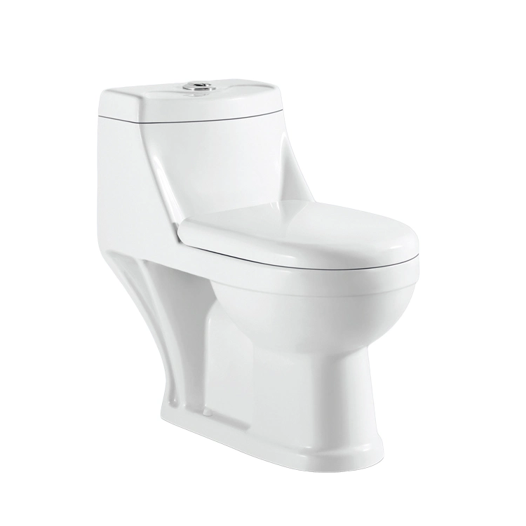 Middle East Sanitary Ware Wash Down P-Trap One Piece Ceramic Toilet