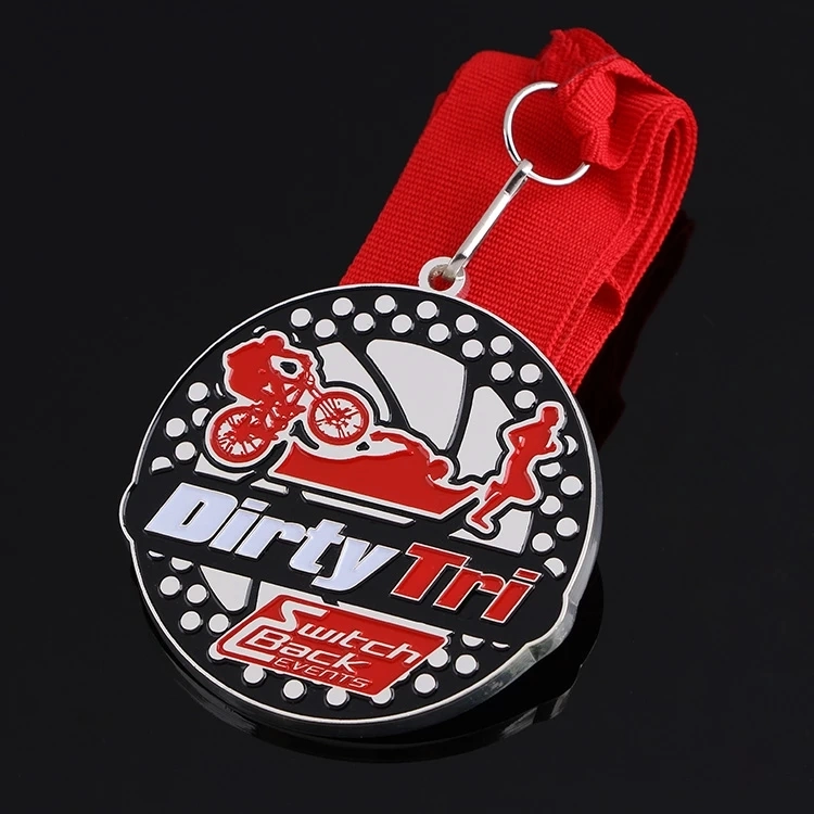 Cheap Price Custom China Manufacturer Enamel 3D Logo Military Running Swimming Sport Event Tournament Zinc Alloy Medal No Minumum Order