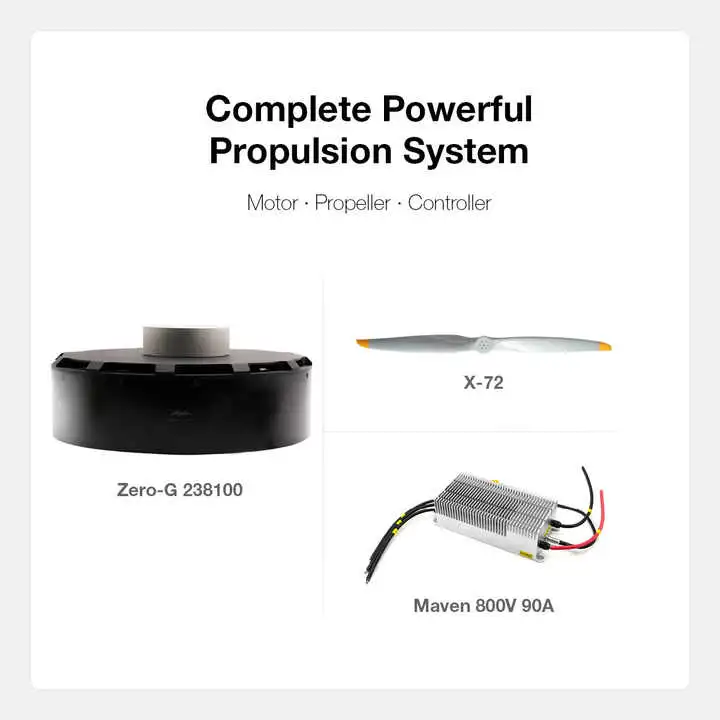 Furious Motor 238100 180kg Thrust Propulsion System BLDC Motor with Propeller and Motor Controller for Mega Drone Aircraft