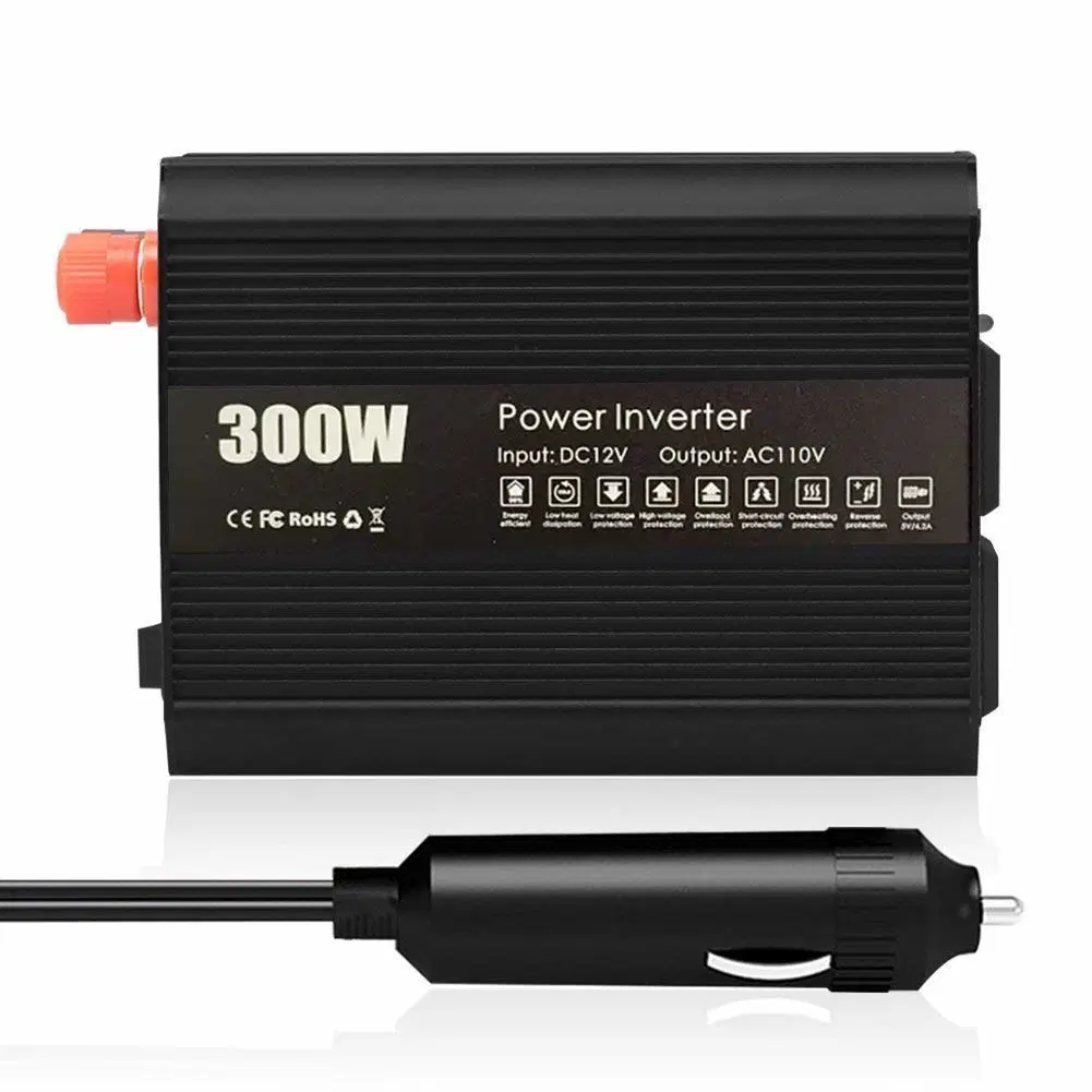 300W Portable Mini Car Use DC to AC Power Car Inverter for PV