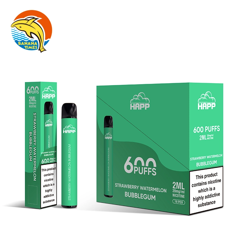 Spain Wholesale/Supplier High quality/High cost performance 600 Puffs E Cigarette 2% Nicotine Salt Disposable Electronic Cigarette