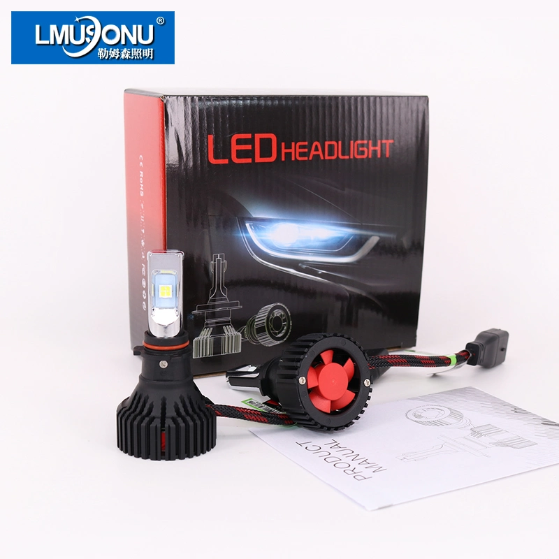 8000lm Fan Cooling Head Lamp Light T8 High Low Beam Psx24 Psx26 Auto Car LED Headlight Bulb
