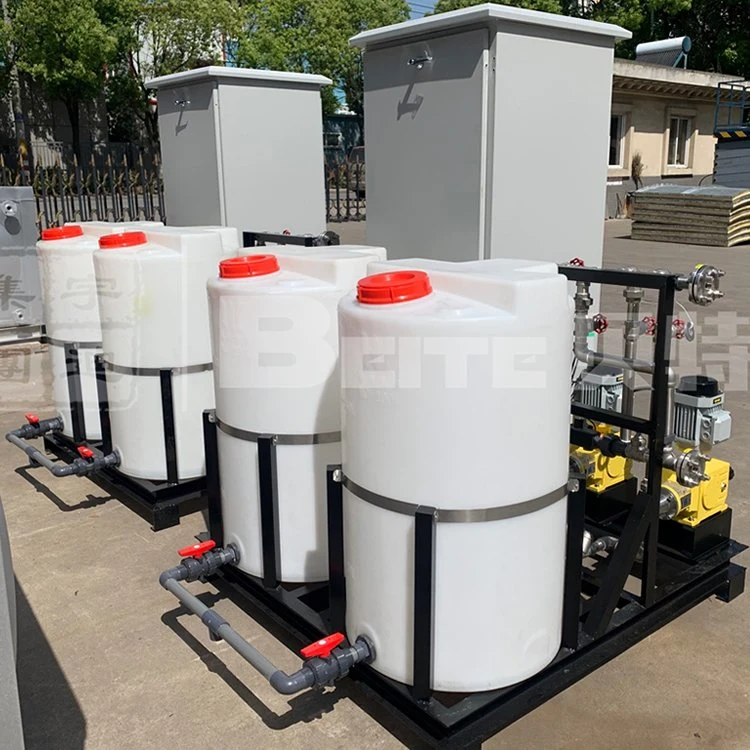 Chemical PE Dosing Tank Used for Industrial Waste Water Treatment with Agitator Motor