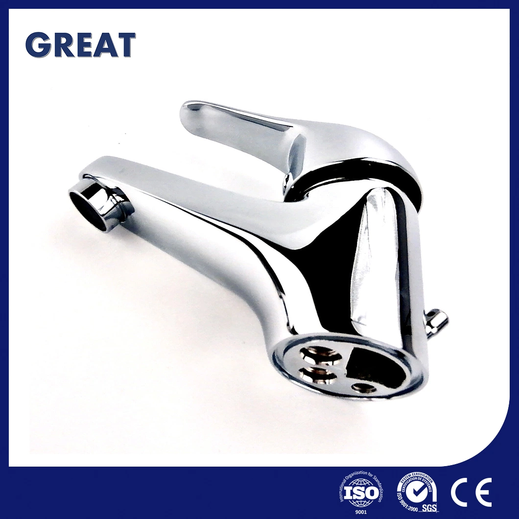 Great Bathroom Black Matte Faucet Supplier Bathroom Faucets for Sink Gl21101A81 Chrome Single Lever Basin Faucet Brass Gravity Die Casting Tall Basin Faucet