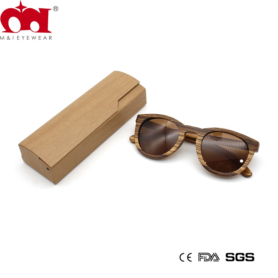 Madera Parttern lectura magnética Gafas de sol Caja de moda Unisex