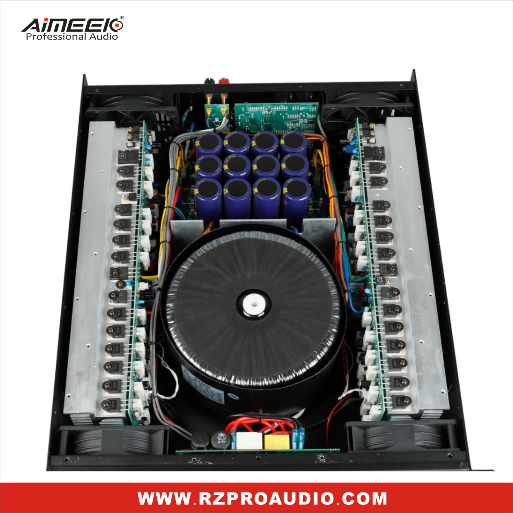 Último modelo 100V sistema PA de canal único amplificador de potencia extrema con 4 ventiladores