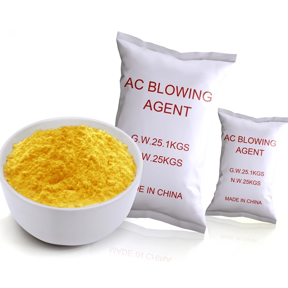 AC Foaming Agent Blowing Agent AC3000 AC7000 Azodicarbonamide for PVC EVA Rubber Artificial Leather PE PP XPE for Textile Products